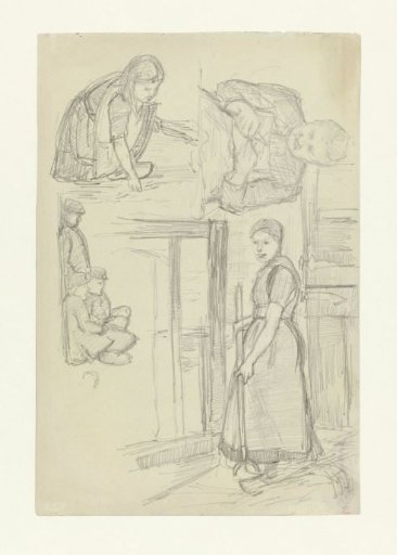 Study sheet with women and children
