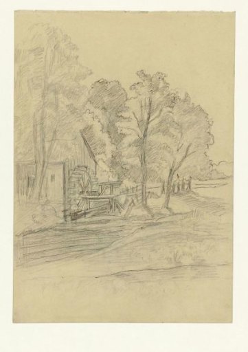 Landscape with a watermill