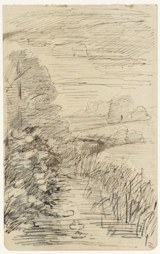 Landscape with a stream