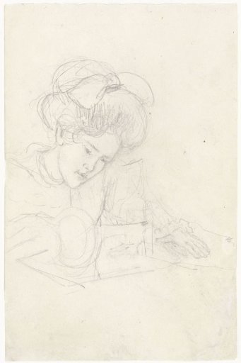 Woman Behind a Sewing Machine