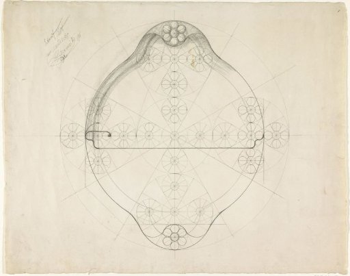 Design for a silver leaf, for a tea service (?)