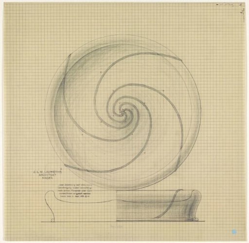 Design for a silver fruit bowl