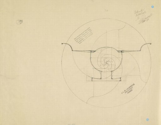 Design for a silver fruit bowl