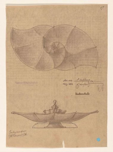 Design for a silver sugar bowl