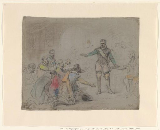 The self-sacrifice of Mayor Van der Werff during the Siege of Leiden, 1574