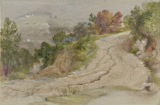 Road in an Italian mountain landscape