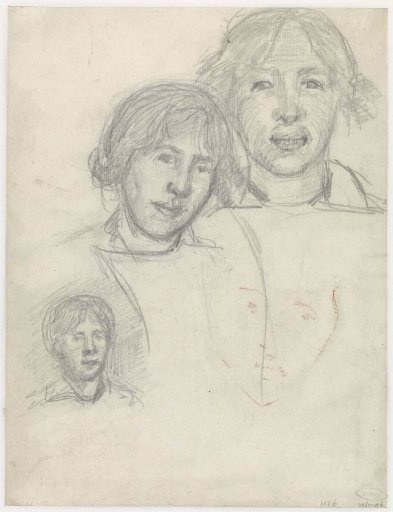 Three girls' heads