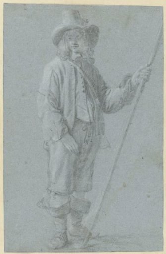 Standing Man with Hat, Innocent, and Lance