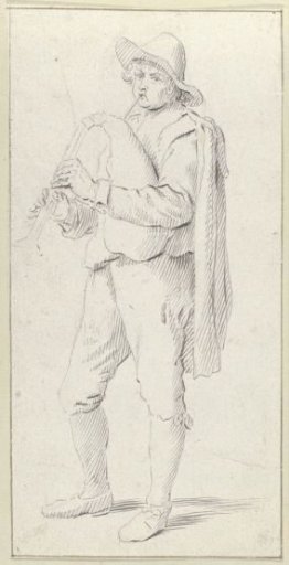 Standing Man with a Bagpipe