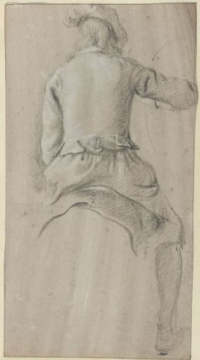 Man on a Saddle, Seen from the Back