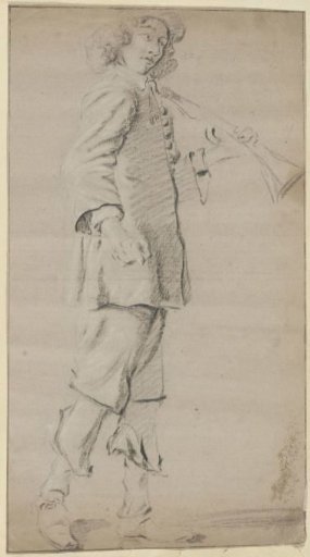Standing Man with a Rifle on His Shoulder