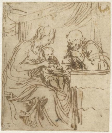 The Holy Family at the meal