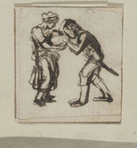 Two standing figures