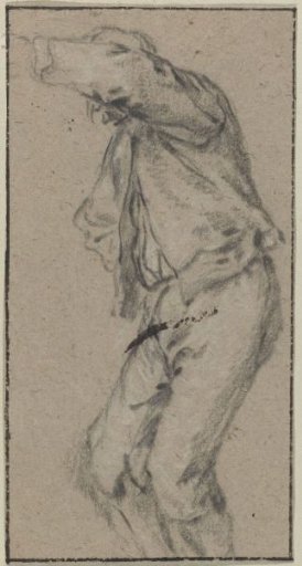 Standing figure with bent knees