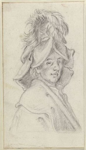 Bust of a Man with a Feathered Hat