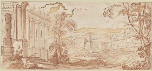 Landscape with a palace