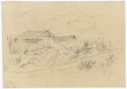 Farmhouse by a country road