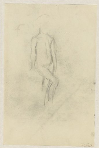 Sketch of a nude child