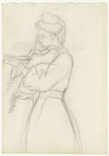 Woman playing the violin