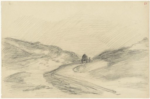 Dune road with cart
