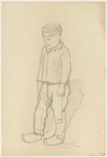 Standing boy with a cap
