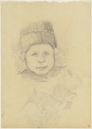 Head of a boy and sketches