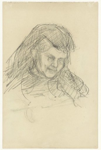Head of a woman with a veil