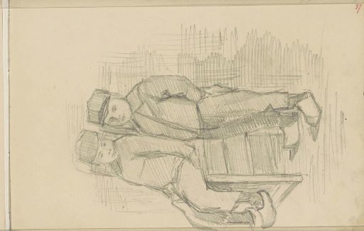 Two Peasant Boys by a Wooden Chest