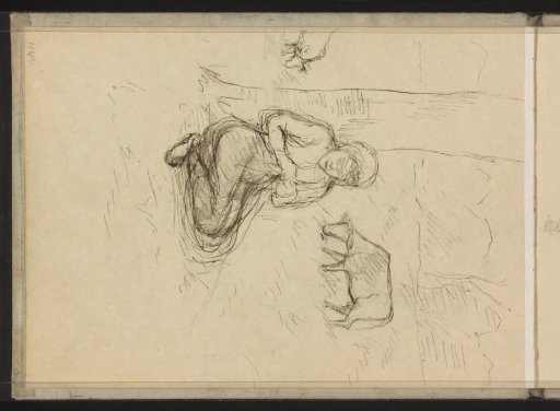 Seated Girl in a Landscape with Grazing Cows