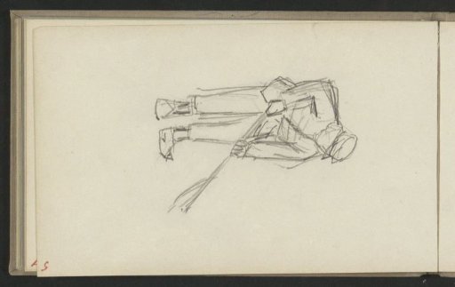Man in wooden clogs with a rake