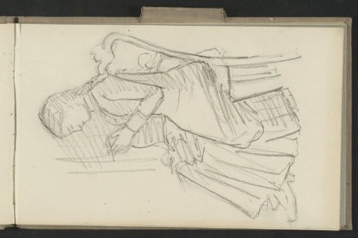 Young woman working while seated