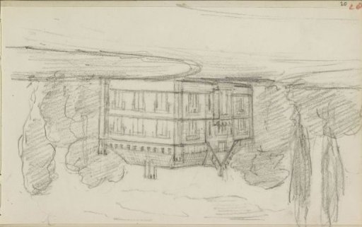 Country house among the trees