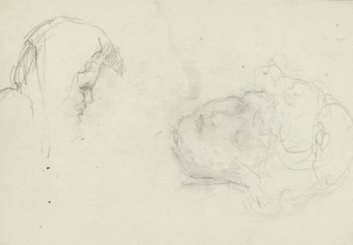 Heads of a woman and a figure