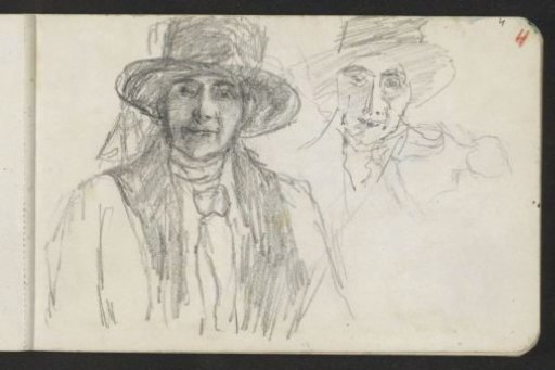 Woman with a tall hat