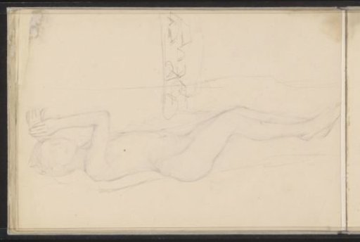 Reclining nude girl