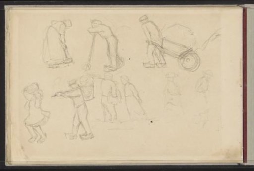 Figure Studies, Including Peasants and a Peasant Woman