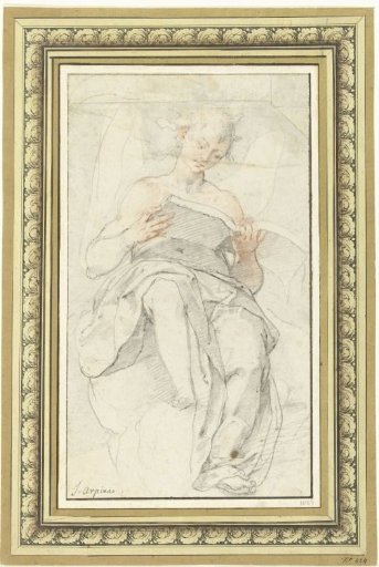 Angel reading a book on a cloud