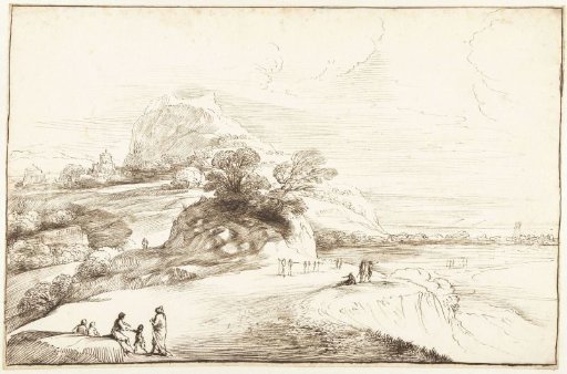 Mountain Landscape with a View of a Plain