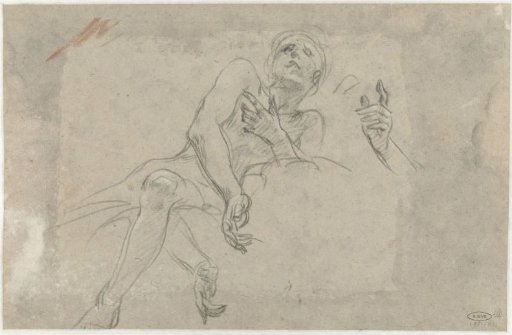 Study for a Ceiling Painting with a Boy Leaning Backwards