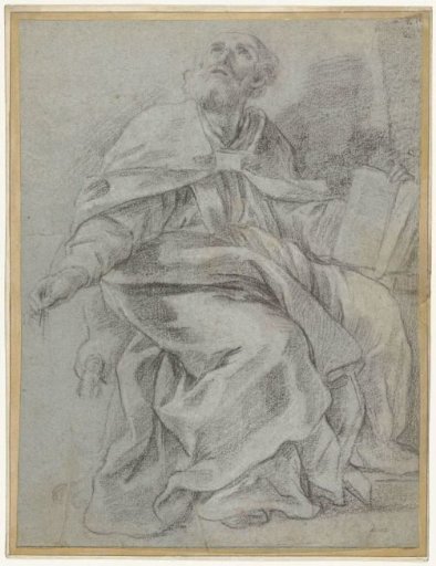 St. Hilarius contemplating the Trinity