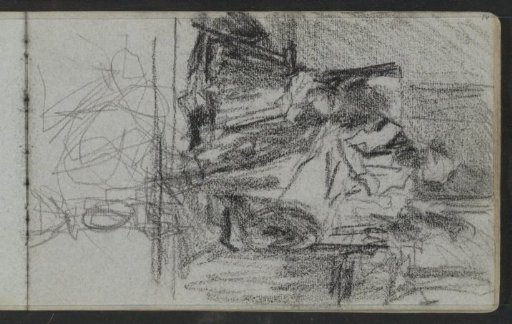 Interior with a figure in an armchair