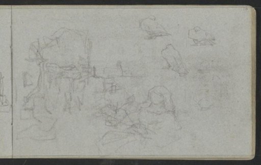 Study sheet, including birds and a girl