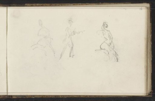 Man with a staff or weapon