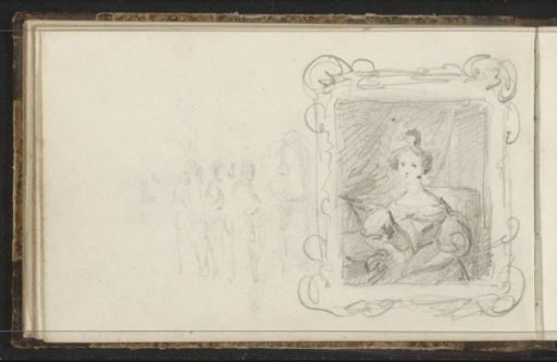 Portrait of a woman in a frame