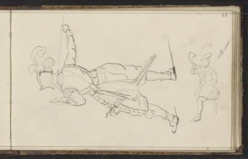 Soldier with weapons