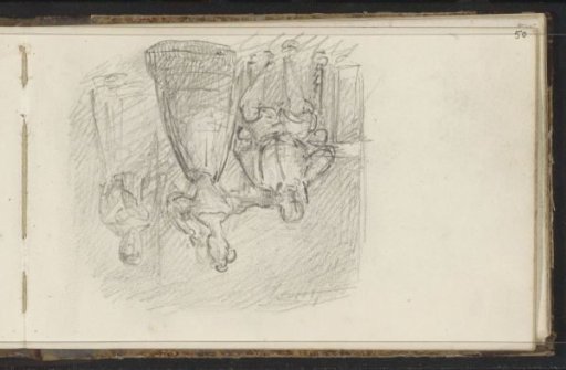 Interior with three figures