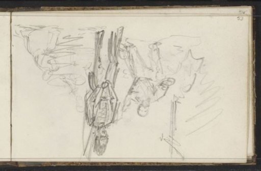 Kneeling figures before a military officer