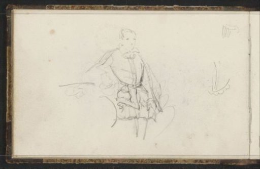 Standing man in historical costume