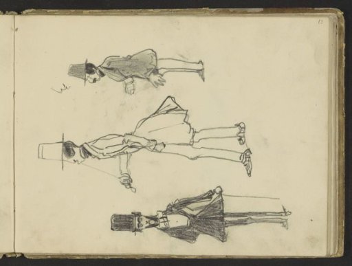Three men with tall hats