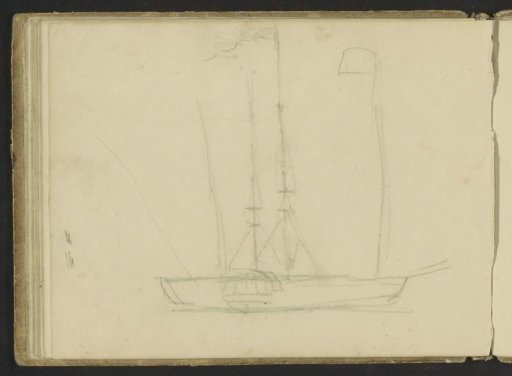 Two-masted ship